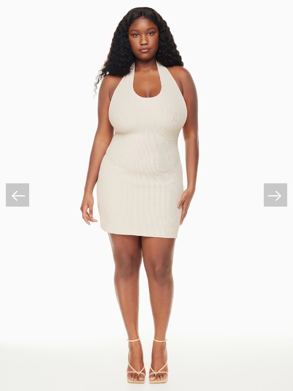 Babaton Cream Ribbed Knit Top - Picture 4 of 9